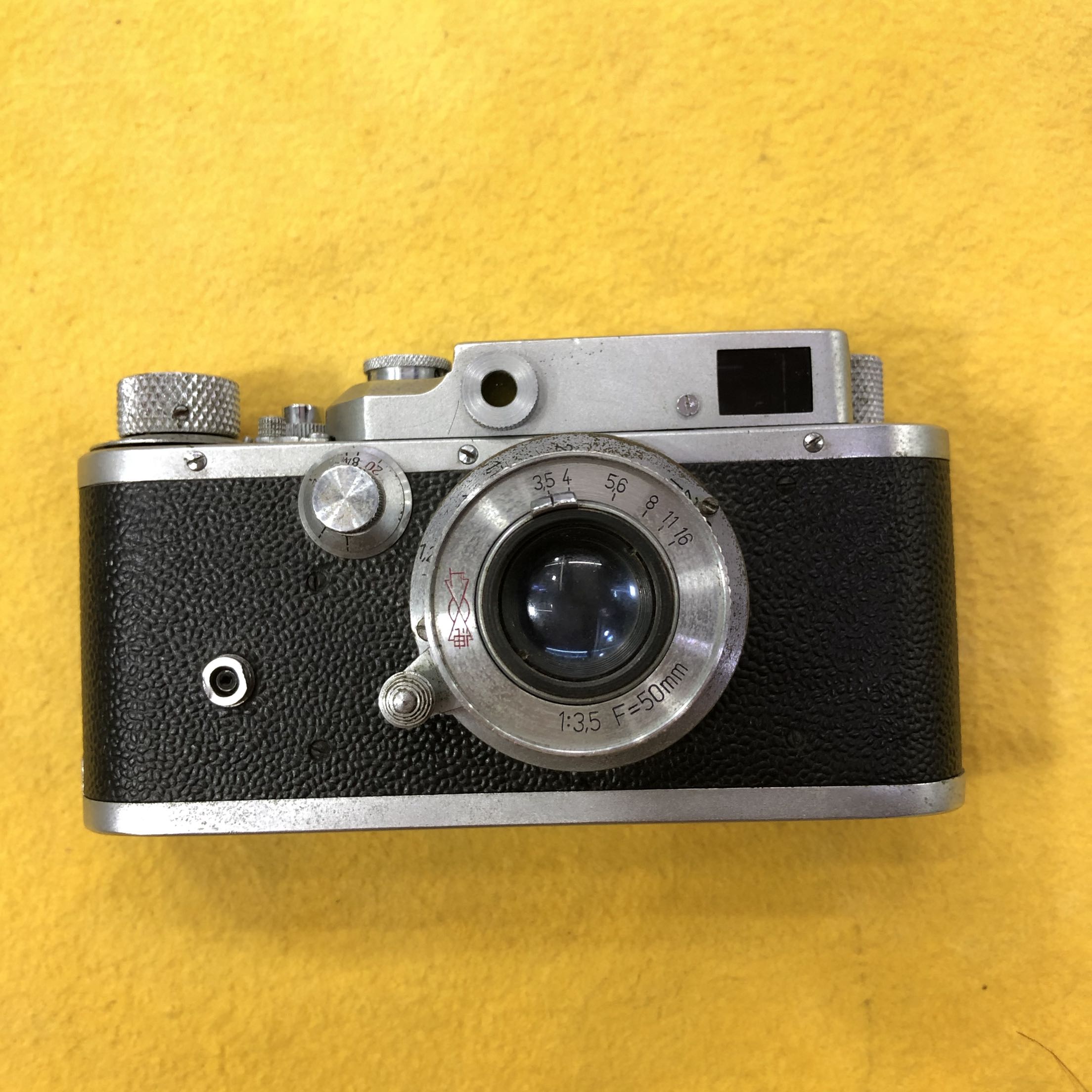 Homegrown sideshaft camera Shanghai 58II 58-II 50 3 5 lens national goods collection class leather jacket