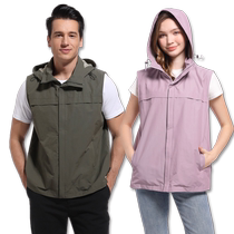 Aqua Qingyang Silver Fiber 5G Radiation Protection Vest Computer Room Work Clothes Work Clothes Base Station Shielding High Collar for Men and Women and the Elderly