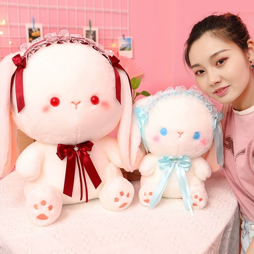 Плюшевая милая игрушка, кролик, розовая кукла для сна, подарок на день рождения