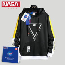 Толстовка nasa春秋卫衣男新款帅气秋冬款加绒外套男士休闲 𫔮运动秋季潮流衣服 Pasok