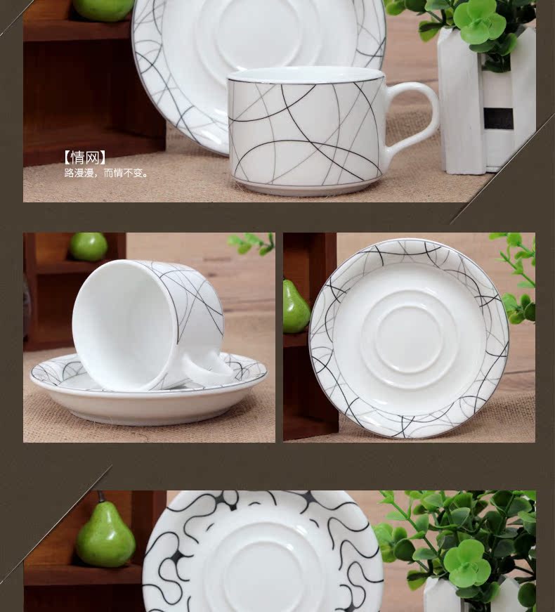 Kỷ niệm Continental Tách Gốm Cốc Cà Phê Cốc Cà Phê Sáng Tạo Cà Phê Đơn Giản Cup Set Tiếng Anh Red Tea Cup xay cafe cầm tay
