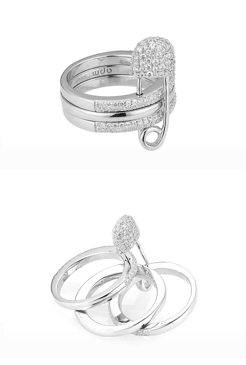 Bague Femme MONACO en Argenterie - Ref 3086349 Image 12