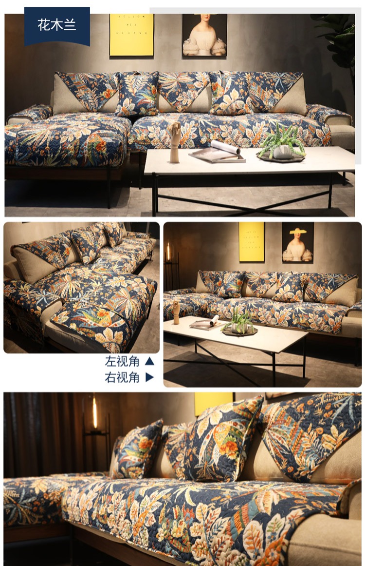 Đơn giản và hiện đại sofa đệm bìa đặt Four Seasons chung da mùa đông vải bông đệm khăn trượt nắp bao gồm tất cả - Ghế đệm / đệm Sofa nệm lót ghế văn phòng