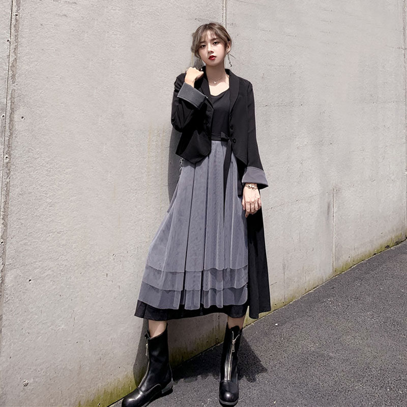 Pregnant women's spring suit fashion models 2020 early autumn new net red models pregnancy Western style two-piece dress trend