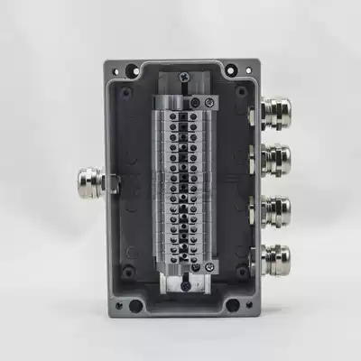 One-in-four-out cast aluminum waterproof junction box 16-bit p terminal box Outdoor bus box explosion-proof wire distribution box