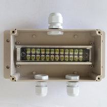 One in two out waterproof junction box outdoor cable sealing box with Terminal 1 in 2 out with ear branch terminal box