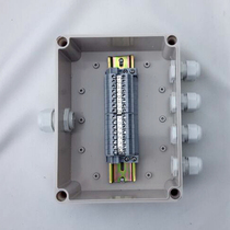 One-in-eight-out waterproof junction box with terminal 30a outdoor junction box eight-in-one-exit junction box 16-bit terminal