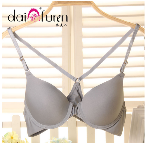 Lady brand lady lady khóa trước tập hợp áo ngực hình chữ Y đẹp chéo điều chỉnh đèn nền không dấu vết AB đồ lót mùa hè quan lot