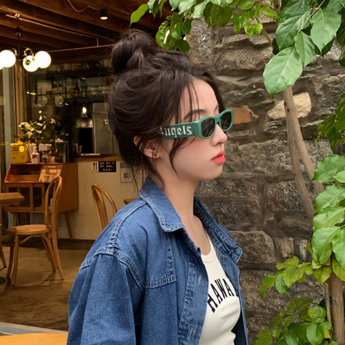 Розовые ретро солнцезащитные очки с буквами, изысканный стиль, европейский стиль