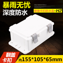 Waterproof junction box plastic waterproof box monitoring equipment box outdoor rainproof junction box monitoring distribution box H2 non-porous