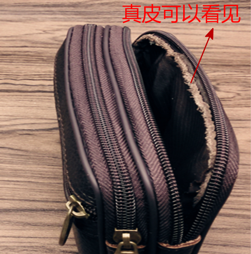 Khóa kéo đôi nam có tiết diện vải đeo đai đeo túi điện thoại 5,5 inch 6 inch túi đa năng ngoài trời túi đeo chéo da