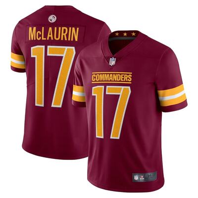The Redskins 21#17MCLAURIN5#DANIELS embroidered jersey for the NFL summer rugby season