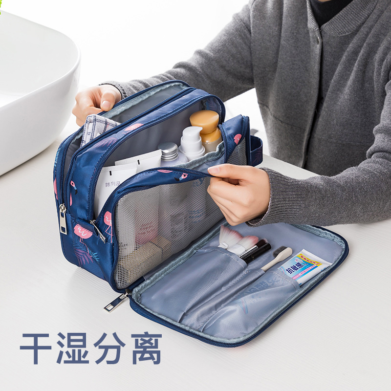 Dry Wet Separation Wash Bag Travel Portable Waterproof Female Large Capacity Multifunction Travel Cosmetics Wash Cashier Bag