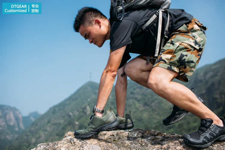 Iwate DTGEAR tùy chỉnh BOA ánh sáng phản ứng nhanh thấp để giúp giày đi bộ ngoài trời đi bộ - Khởi động ngoài trời giày đi tuyết nam