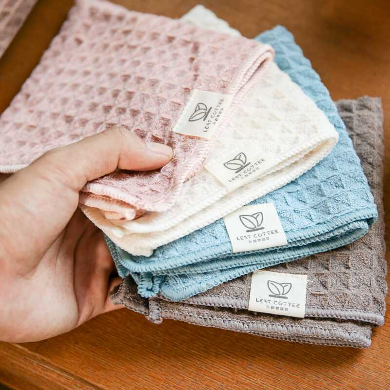 Leaf Coffee Bar Towel Lanyard Coffee Cloth Absorbent Quick-Drying Household Coffee Machine Steam Wand Cleaning Cloth