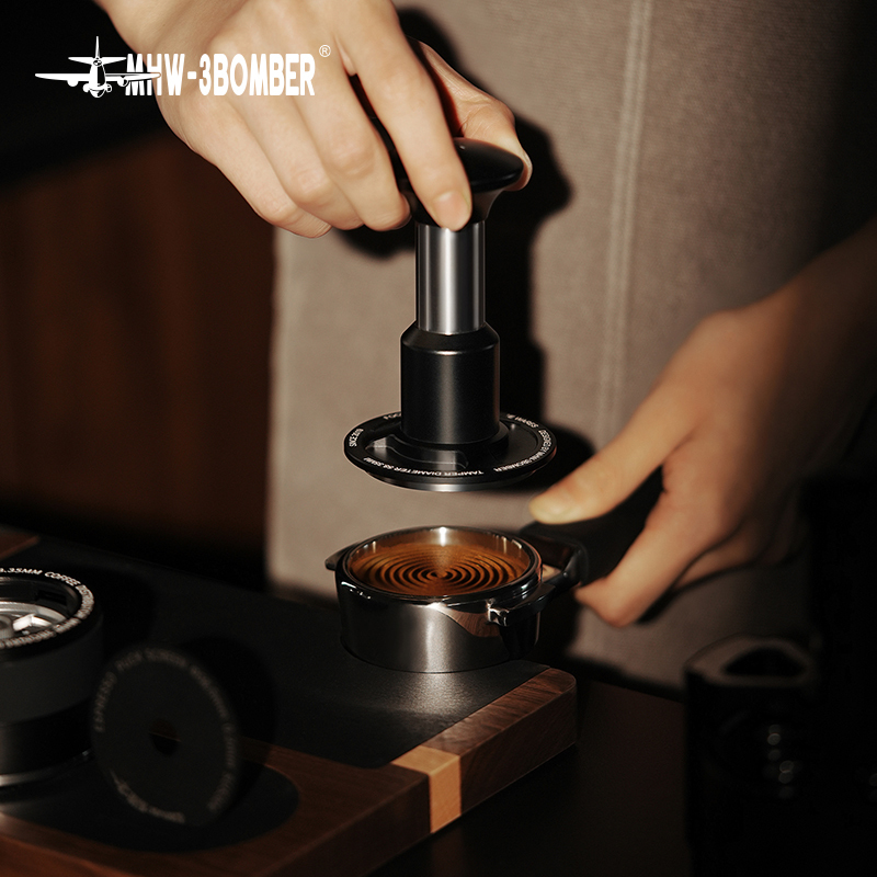 Mhw-3Bomber Bomber Knight Impact Powder Hammer Coffee Tamper Powder Distributor Italian Constant Force Tamper Hammer