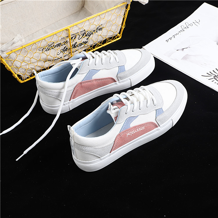 Giày giả vải skr nữ in siêu lửa cổng nữ giày chic retro giày dâu tây đường phố chụp phiên bản Hàn Quốc của giày thủy triều giầy lining nữ