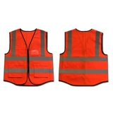 Флуоресцентный зеленый светоотражающий жилет для работы, рабочая одежда