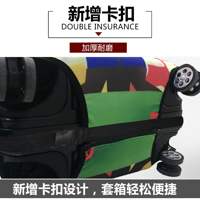 Hành lý bìa hành lý bìa trường hợp xe đẩy du lịch bụi che bag protector 22 26 28 inch dày chịu mài mòn balo kéo du lịch