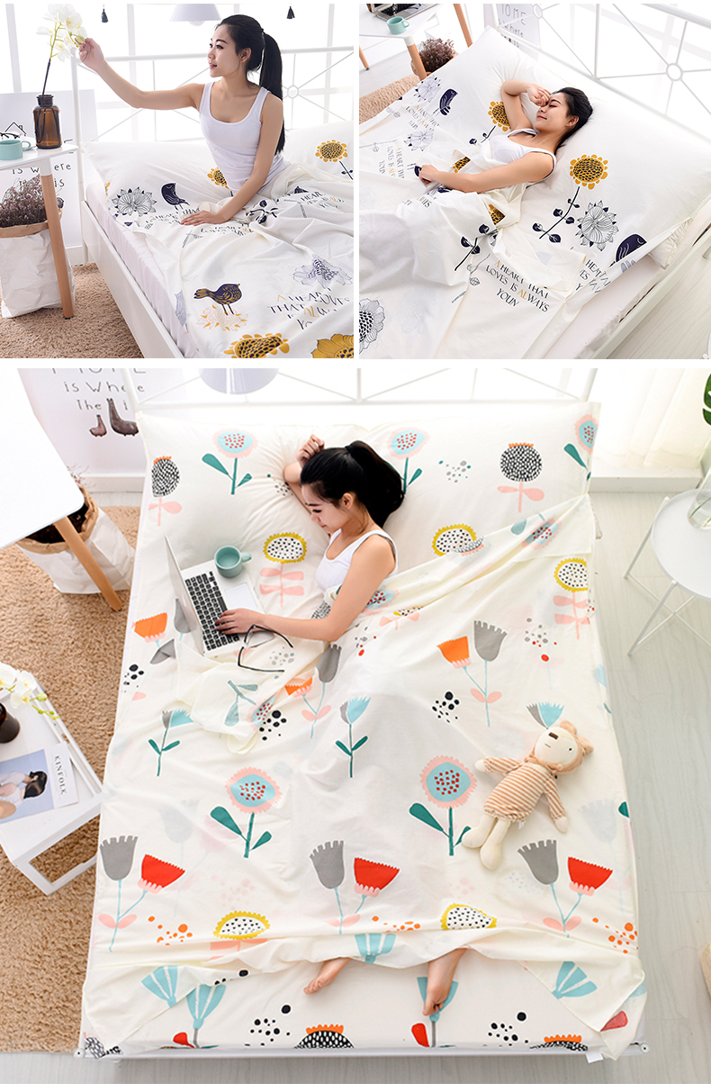 Du lịch túi xách tay siêu nhẹ túi ngủ lót tàu khách sạn sức khỏe ngăn phong bì bẩn túi ngủ ngoài trời cung cấp bông - Túi ngủ túi ngủ cho be 10 tuổi