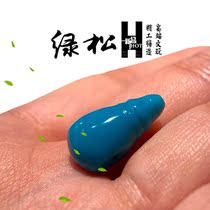 Natural blue turquoise three-way Buddha head Jade Star Moon holding coconut pedicle with chanting Buddha string waist top waist bead Buddha string with beads