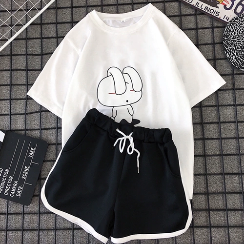 Комплект, креативная летняя одежда для школьников, шорты, штаны, спортивный костюм, европейский стиль