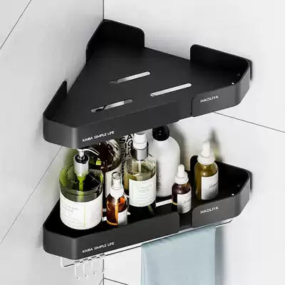 Bathroom Punch-free storage rack Toilet bathroom bathroom triangle corner corner wall-mounted storage floor rack toilet