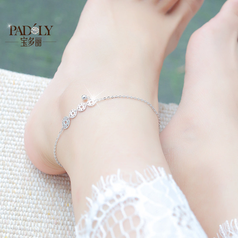 Bracelet de cheville Femme en Argenterie - Ref 3103909 Image 4