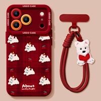 [Полноэкранный режим West Highland + Ремешок] Мягкий силиконовый чехол★Точное расположение отверстий