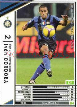 WCCF PANINI White Card 08-09 Colombia Inter Milan Inter Milan 244 Cordoba
