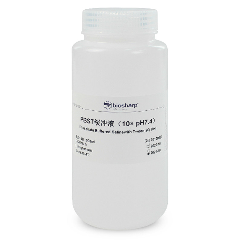 白鲨 Biosharp BL314B PBST缓冲液 10X pH7.4 500ml