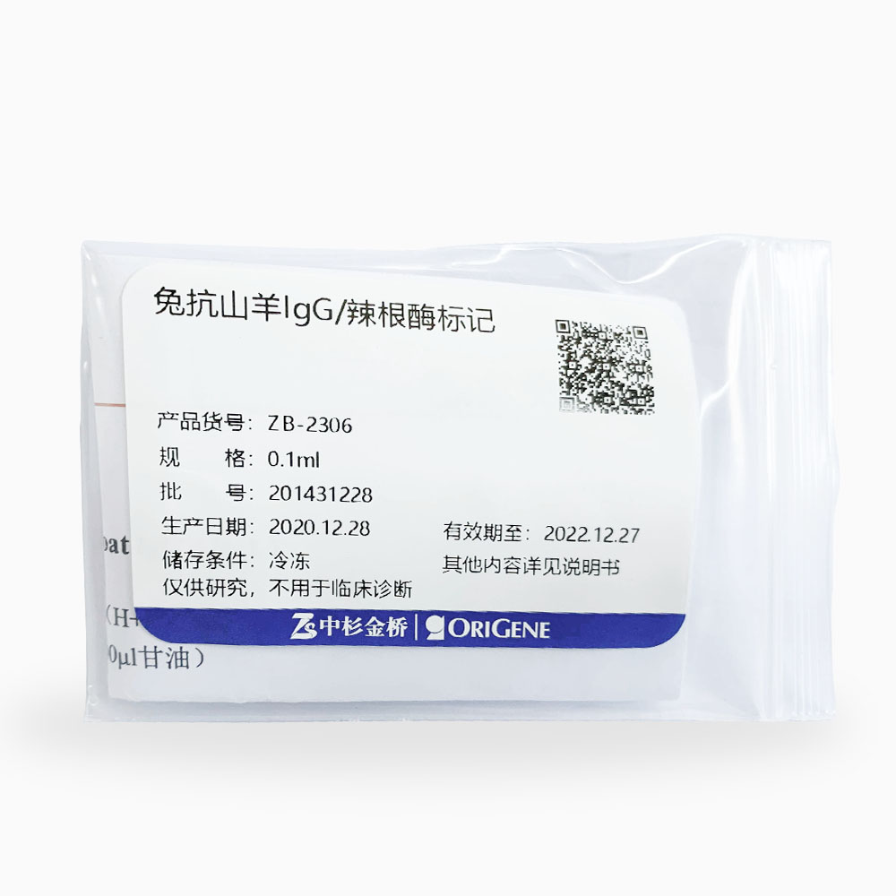 中杉 ZB-2306 兔抗山羊 IgG（H+L）/ HRP辣根酶标记 0.1ml