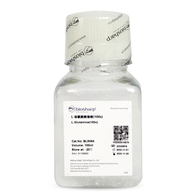 白鲨Biosharp BL549A L-谷氨酰胺溶液100&times; 100ml 过滤除菌