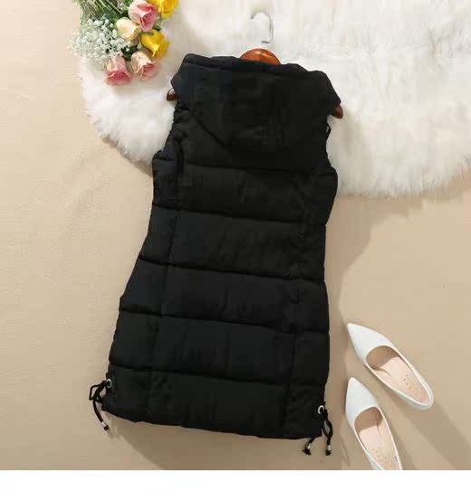 Mùa thu đông 2018 phiên bản Hàn Quốc mới của áo vest cotton xuống trong phần dài kích thước lớn Áo cotton mỏng vest vest vest nữ áo hoodie nữ cute