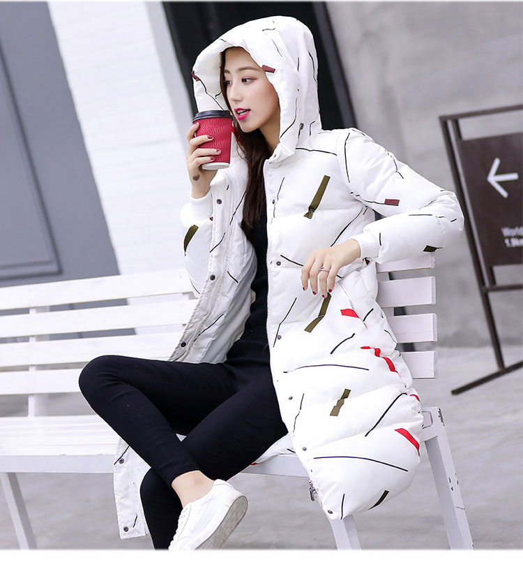 Chống mùa đặc biệt 2018 mùa đông mới xuống bông đệm phụ nữ phần dài trên đầu gối mỏng bông đệm áo khoác áo phao lót lông cừu