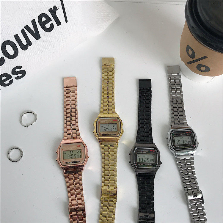 Digital Sports Watch For Students Unisex Square Design_voghion.com