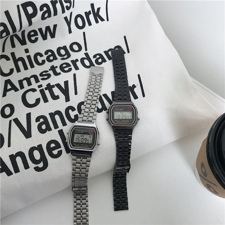 Digital Sports Watch For Students Unisex Square Design_voghion.com