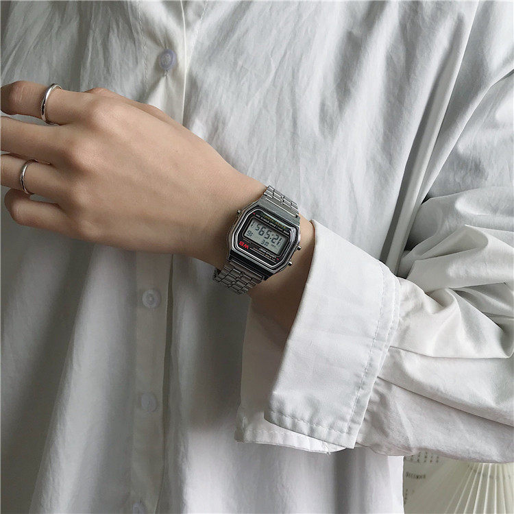 Digital Sports Watch For Students Unisex Square Design_voghion.com