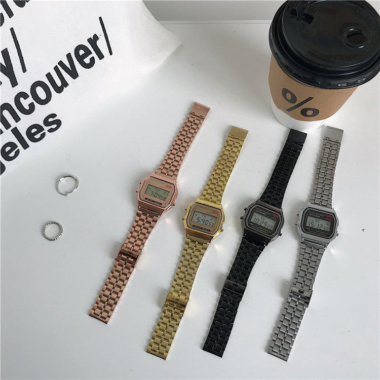 Digital Sports Watch For Students Unisex Square Design_voghion.com