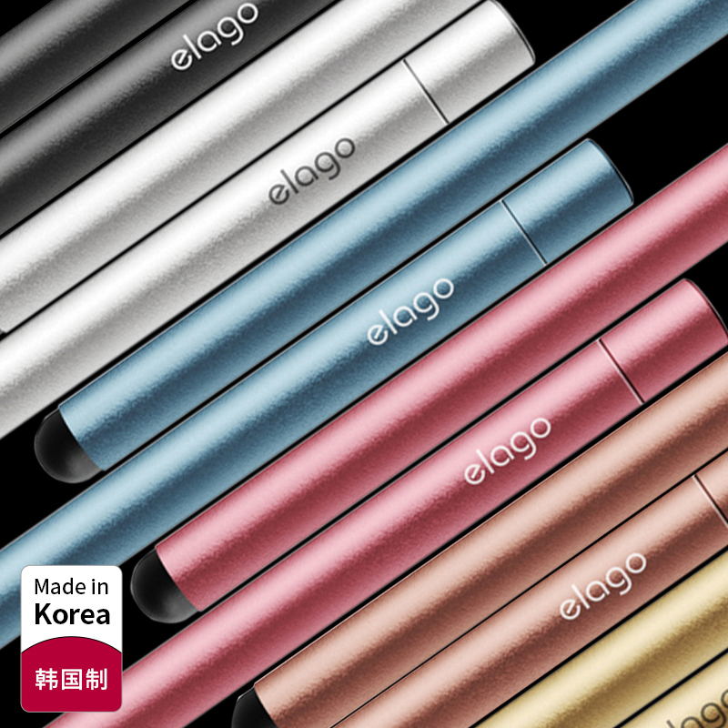 Elago Metal Stylus Is Suitable for Apple iPad Tablet Capacitive Pen, 17Pro Mobile Phone Stylus, iPhone Huawei Samsung Android Universal Touch Screen Silicone Tip for Drawing