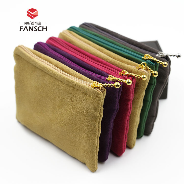 High-end handmade mobile phone bag Zero wallet Jewelry Bag Suede Cloth Bag with small cloth bag Sub-cashier bag