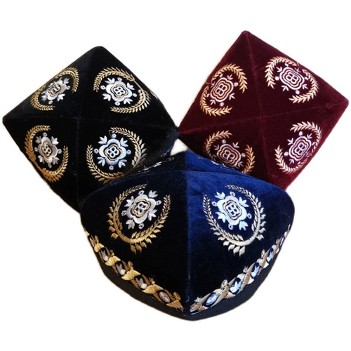 Синьцзян бутик мужская цветочная шляпа складывающаяся вышитая головная убора Uighurs Suicheng Dance Stage Restaurant