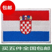 Croatia epaulettes phù hiệu phù hiệu thêu trang phục Velcro phù hiệu chương có thể được tùy chỉnh