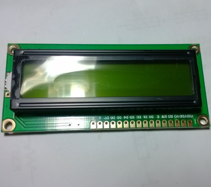 Yellow green screen 1602A LCD liquid crystal screen yellow green 5V black font with backlight