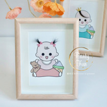 PartyFun customized fetal hair photo frame newborn fetal hair customized name and date diy baby gift souvenir