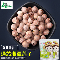 Wild Trislope _ part with core with leather lotus seed Xianglian red lotus seed dried goods 250g * 2 bags