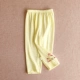 Бамбуковые хлопковые брюки желтые базы kt