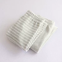 Цветные хлопковые гигиенические брюки, 2 пары серых в полоску