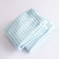 Цветные хлопковые гигиенические брюки, 2 пары, синие в полоску