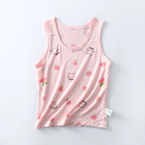 Детская тонкая летняя майка, пижама без рукавов, эффект подтяжки